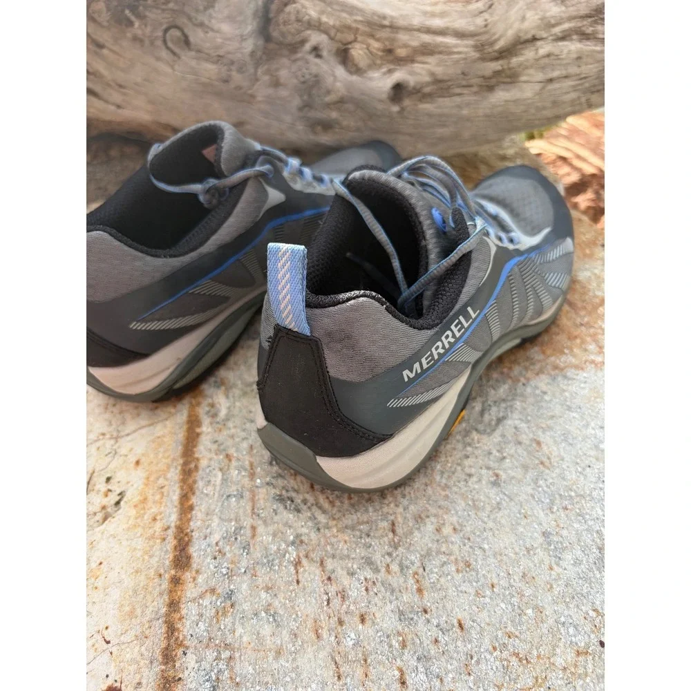 Merrell Siren‎ Edge Q2 Womens Hiking Shoes Grey Blue Vibram J35516 Size 9